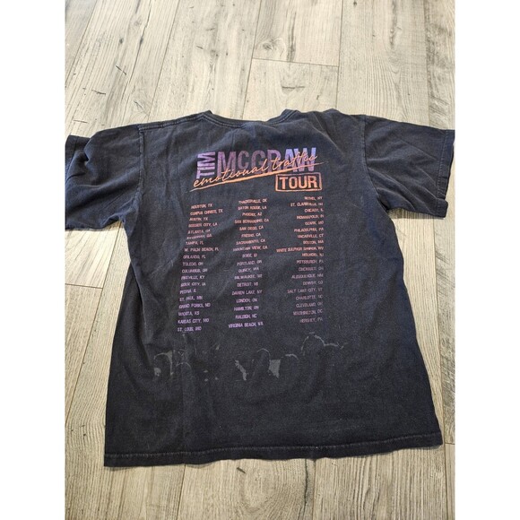 TIM MCGRAW EMOTIONAL TRAFFIC TOUR SHORT SLEEVE T SHIRT SIZE Medium ADULT UNISEX - Picture 4 of 8